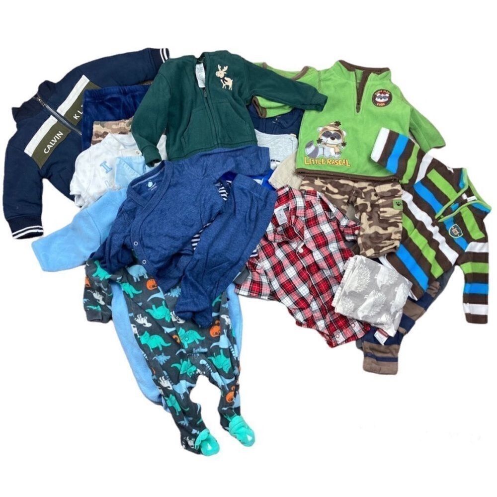 Boys 3-6 months not so mystery fall/winter clothing bundle/lot
